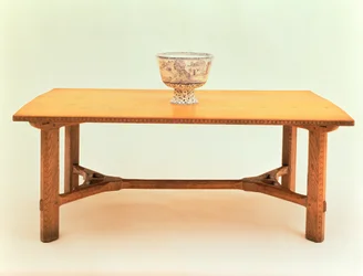 Esstisch entworfen und hergestellt von Sidney Barnsley (1865-1926), 1923-4